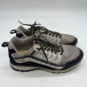 Fila Women's 7 Evergrand Tr 21.5 Grey Black Yellow Lace Up Sneakers Shoes